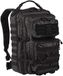 Mil-Tec US Assault Pack grote tactische rugzak, zwart, uniseks, zwart, één maat