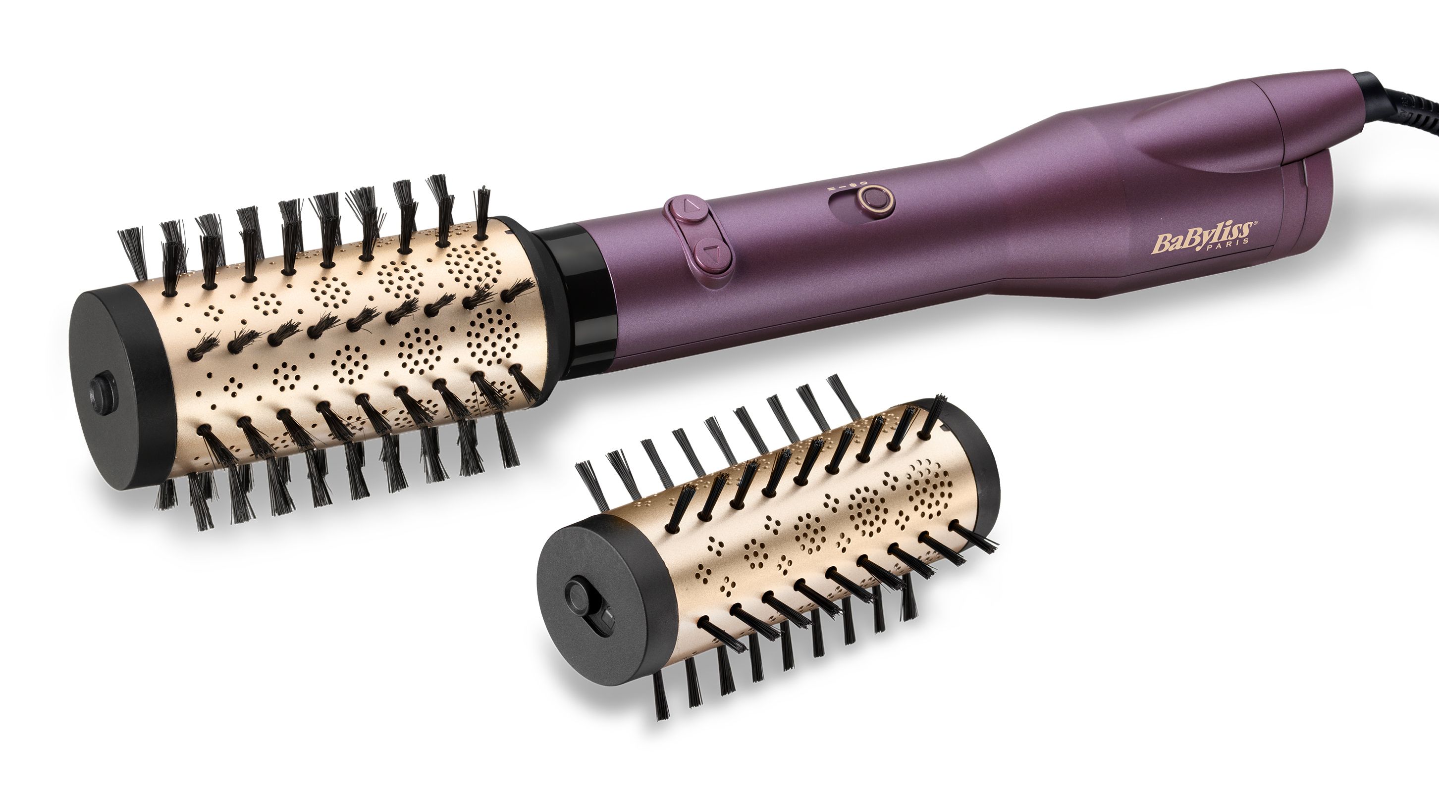 BaByliss Big Hair Dual Heteluchtborstel - Zwart/Roségoud/Violet