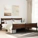 Maison Exclusive - Lit en métal sans matelas, marron, aspect chêne, 180x200 cm