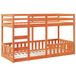 vidaXL Stapelbed - Massief Grenenhout - Wasbruin - 90x200 cm