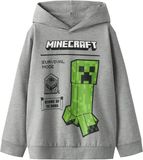 TWO SOON NAME IT Jongens Sweater met Minecraft print - Grijs Melange - Maat 158/164
