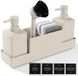 Impact Life Beige Distributeur de savon de cuisine - Organisateur 4-en-1