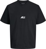 JACK&JONES JCOTIER BACK PRINT TEE SS CREW NEC JNR Jongens T-shirts zwart maat 140