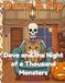 Dave & Pip: Dave and the Night of a Thousand Monsters: A Funny Halloween Cat Story and Coloring Book for Kids Ages 5-9