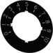 Siemens 3SU1900-0BG16-0SA0 Plaque d'inscription Rond (Ø) 40 mm 0-10 Noir, Blanc 10 pièce(s)