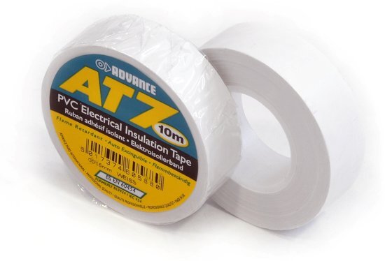 ADVANCE AT7 PVC - Isolatietape - 15mm x 10m - Wit