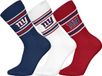 NFL NY GIANTS Crew Socks - 3-pack - Blauw/Wit/Rood - Maat 35/38