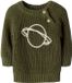 Lil' Atelier Baby Gebreide top Lange mouwen - Maat 86 - Winter Moss