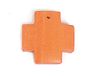 Hanger Hout Gewaxt Kruis Oranje 23 x 23 mm, 50u, ca.