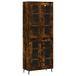 vidaXL Hoge kast, gerookt eikenfineer, 69,5 x 34 x 180 cm, houtvezelplaat