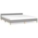 VidaXL Bedframe Lichtgrijs Stof 160x200 cm
