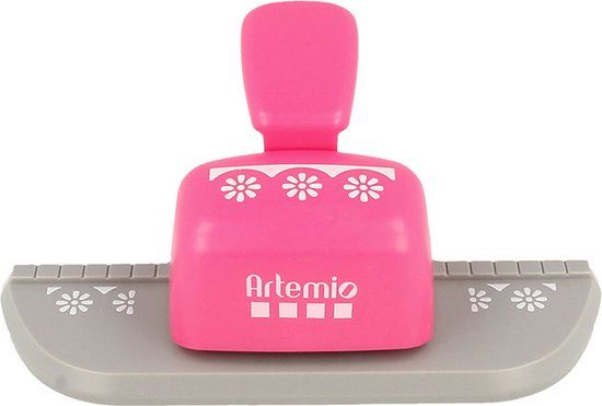 Artemio bloem andpons 5 cm Grijs/Roze
