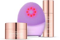 FOREO Firm & Clean Bundel - LUNA 4 plus Gezichtsreinigingsborstel voor gevoelige huid + SUPERCHARGED Serum 2.0 30 ml + Hydraterend Nachtmasker 75 ml - NIR-lichttherapie - Microcurrent Gezichtsapparaat
