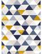 MANI TEXTILE TPS_TREN_TRIAN_80 tapijt, polyester, blauw, geel, X_150_cm
