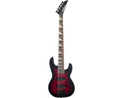 Jackson JS Series Concert Bass JS 3 VQ Transparent Red Burst