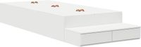 vidaXL Cadre de lit avec tiroir et rangement Bois composite 100 cm blanc