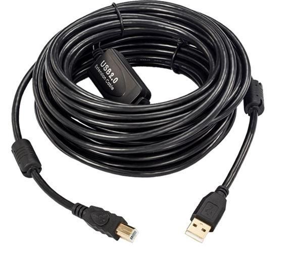 Microconnect USB 2.0 Cable - 10m - USB A to USB B - Black