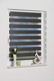 K-home Klemmfix dubbel rolgordijn Madrid zonder boren grijs 100 x 150 cm (B x L)