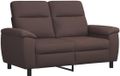 vidaXL Bank Donkerbruin 158 x 90 x 95 cm Stof