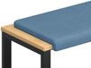 vidaXL Bankkussen corduroy blauw diepte 35 cm