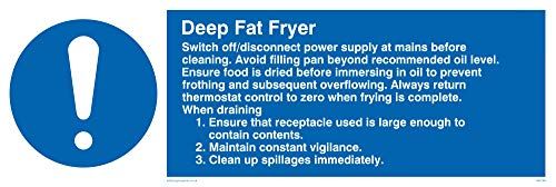 Viking Signs Friteuse Regels Sign - Vinyl - 100 x 300 mm