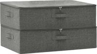 vidaXL Opbergboxen 2 st 70x40x18 cm stof antracietkleurig