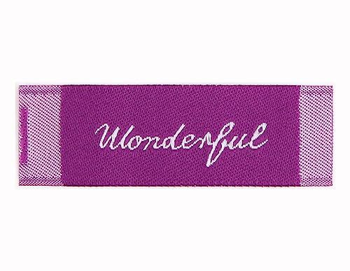 Dailylike Wonderful polyester label 39 x 15 mm, 5 stuks