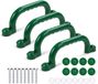 Merkloos / Sans marque Relaxdays Klimrek Handgrepen Groen 24 cm - 4 Stuks