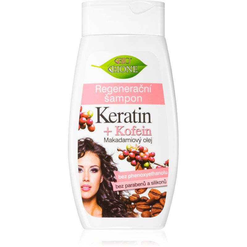 Bione Cosmetics Keratin + Caffeine Regenerating Shampoo 260 ml