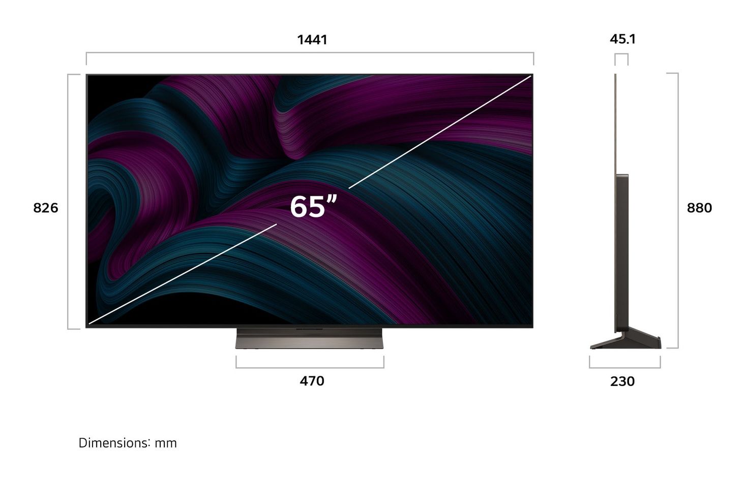 LG OLED65C56LB / OLED / 65 inch / 2025