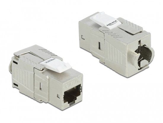 Delock Keystone Module RJ45 jack Cat.6A toolfree