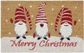 Hanse Home Kokos Deurmat Kerst - Antislip Vuilvanger Mat Natuurlijk voor Binnen, Deurmat Kabouters Merry Christmas Kokosvezelmat voor Entree & Overdekte Buitenruimte - 40x70cm