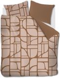 vtwonen Bold Shapes dekbedovertrek - Tweepersoons - 200 x 200/220 cm - Zachtroze