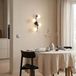 Lindby Wandlamp Josiana, 4 lichtpunten, Glas, Metaal, Wit, Zwart