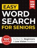 Easy Word Search for Seniors: 100 Simple & Extra Large Print Puzzles