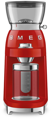 Smeg CGF03RDEU Burr Grinder - Red