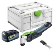 Festool OSC 18 E-Basic accu-oscillator 18 V Starlock Max Brushless + 1x accu 5,0 Ah + Systainer - zonder oplader