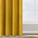 Eurofirany ROSA Verduisteringsgordijn, Ondoorzichtig, Satijnen Gordijn met Gordijnband - 1 st. Extra Lang Gordijn, Elegant, Effen, Woonkamer, Slaapkamer, 135x300 cm, Mosterdgeel