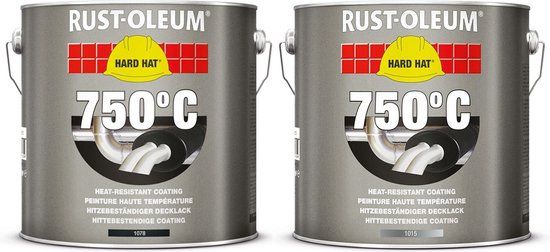 Rust-Oleum Hittebestendige Verf 750℃ - Aluminium - 0,75 liter