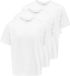 ONLY & SONS - ONSJEFF RLX SS TEE 3-PACK OTL Heren T-shirt - Wit - Maat M