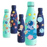 Vikastar Thermosfles, 500 ml, BPA-vrij, lekvrij, roestvrij staal, groen