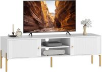 HOMCOM TV-meubel - Spaanplaat - 140x38x45,9cm - Wit