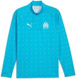 PUMA Trainingshirt Warm up 1/4 zip OM 2025/26 Blauw Polyester Lange mouw M