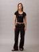 Calvin Klein Jeans T-shirt femme Coton 95% Élasthanne 5% Manches courtes Noir S Automne/Hiver 2025
