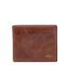 Fossil Men's Ryan Rfid Flip Id Bifold Leather Wallet - Dark Brown