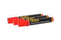 Bi-Office PE4002 markeerstift 3 stuk(s) Kogelpunt Rood