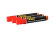 Bi-Office PE4002 markeerstift 3 stuk(s) Kogelpunt Rood