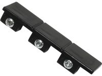 Gardinia Home Decor Gardinia Atlanta Hoekconnector Kunststof Mat Zwart