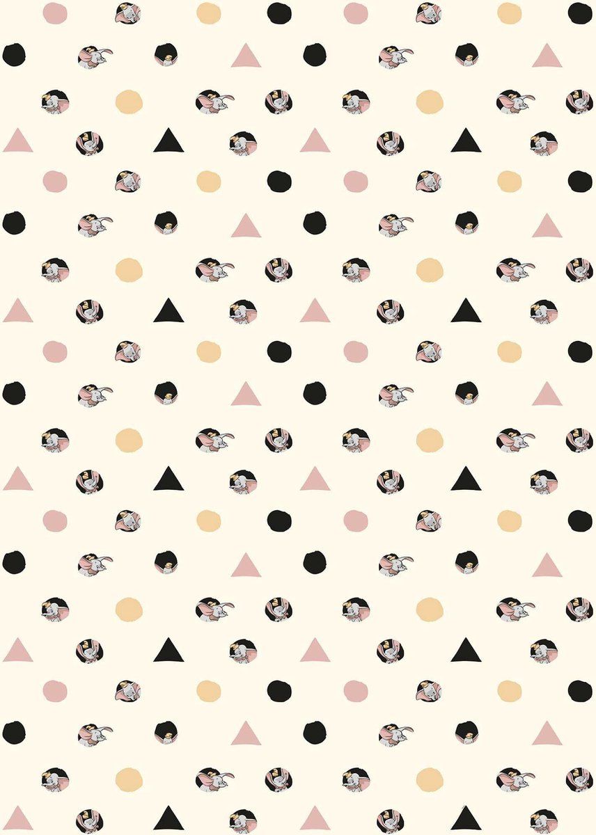 KOMAR Dumbo Angles Dots Vlies Fotobehang 200x280cm 4-banen