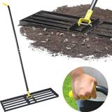 Merkloos Gazon Nivelleringshark 80 cm - Efficiënte Nivellering van Grond met Ergonomische Handgreep